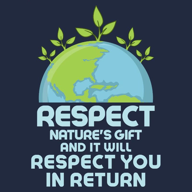 Respect Nature's Gift Planet Environmental Earth D