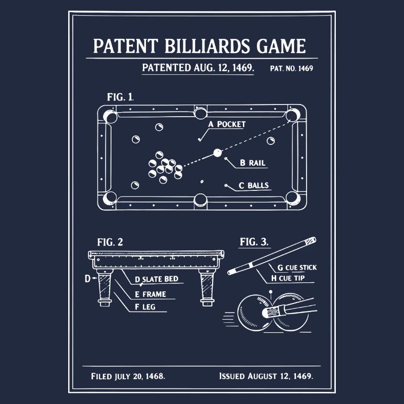 Plan du billard breveté