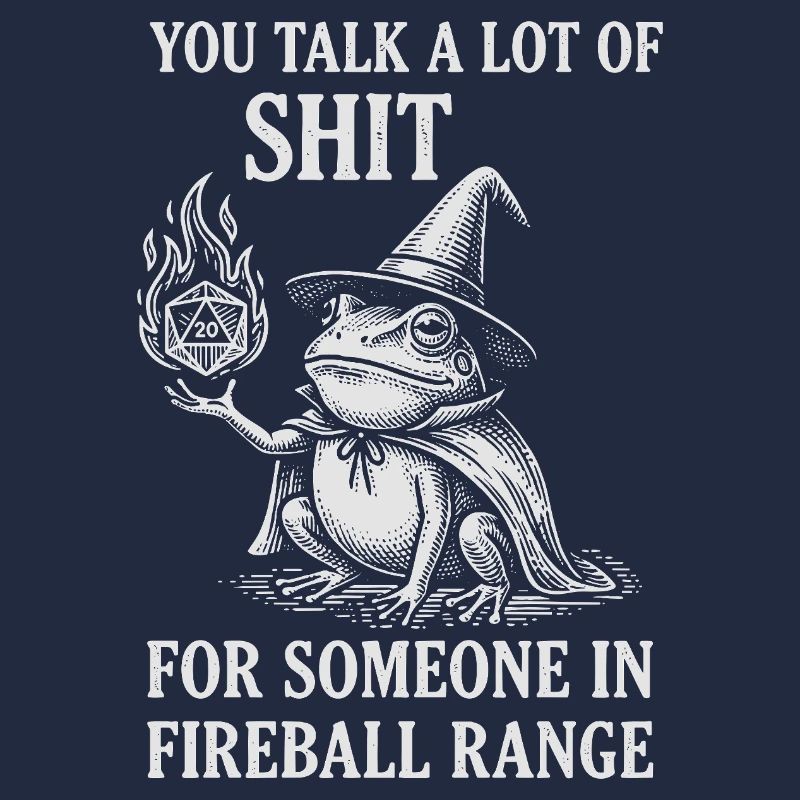 Fireball Range – RPG Magicien Grenouille Drôle