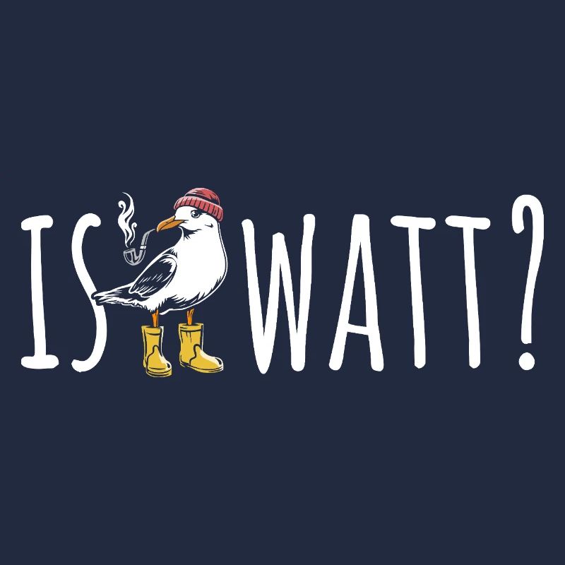 Möwe - Is Watt? - Nordsee - Geschenk