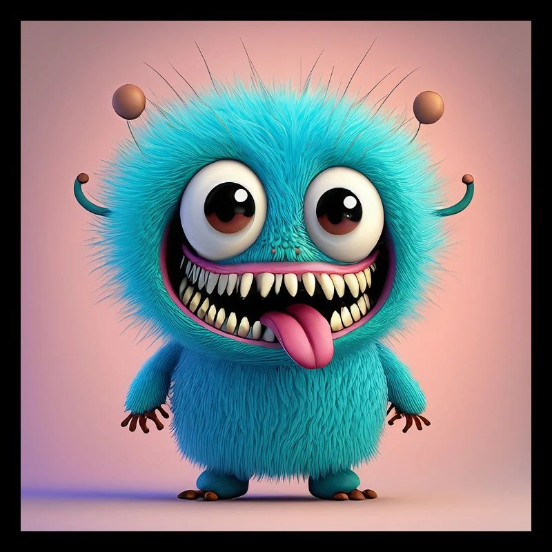 Joyeux Halloween monstre mignon effrayant drôle effrayant effrayant