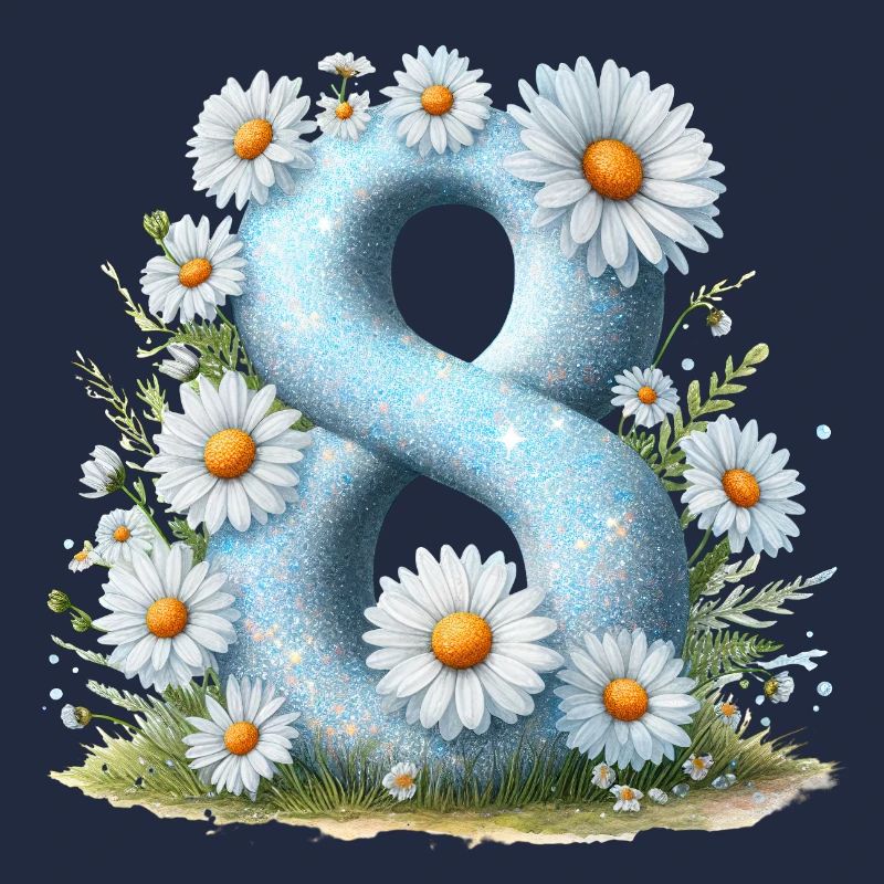 Nr. 8 eit digitale Hintergrundnummer Vektorzeichen Tal