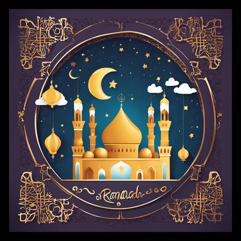 Ramadan Geschenk Eid Mubarak Islam Allah Muslim