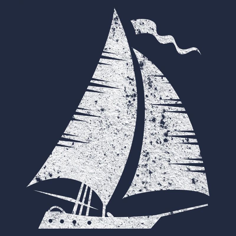 Segelboot Silhouette Minimalistisch Grunge