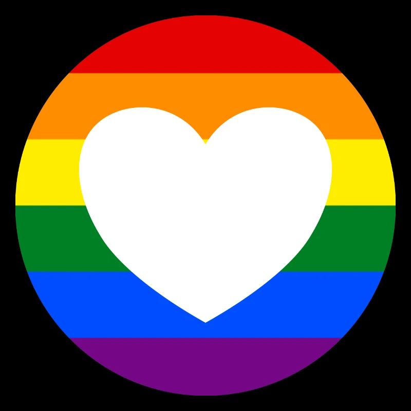 LGBTQ rainbow heart