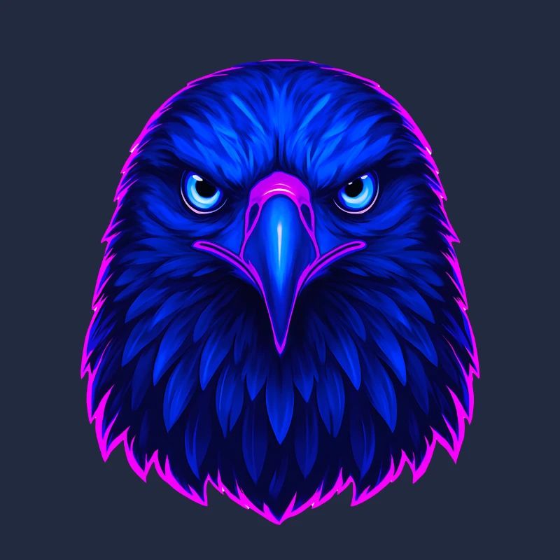 Blue Eagle Neon Art