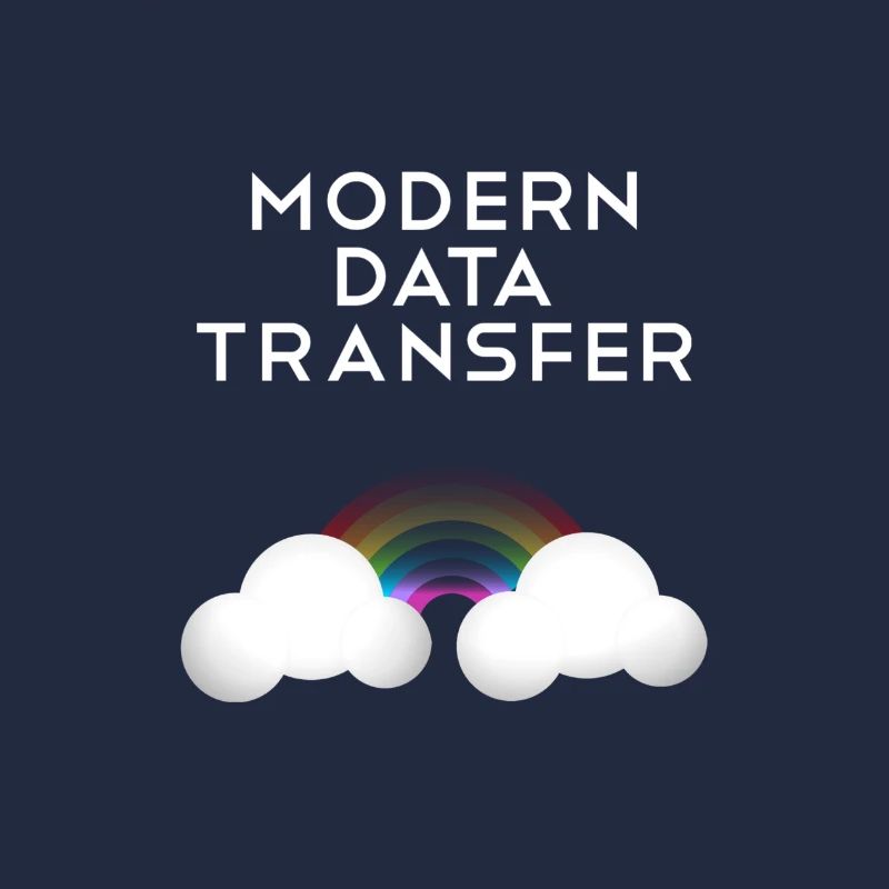Moderne Datentransfer Wolken Informatiker Geschenk