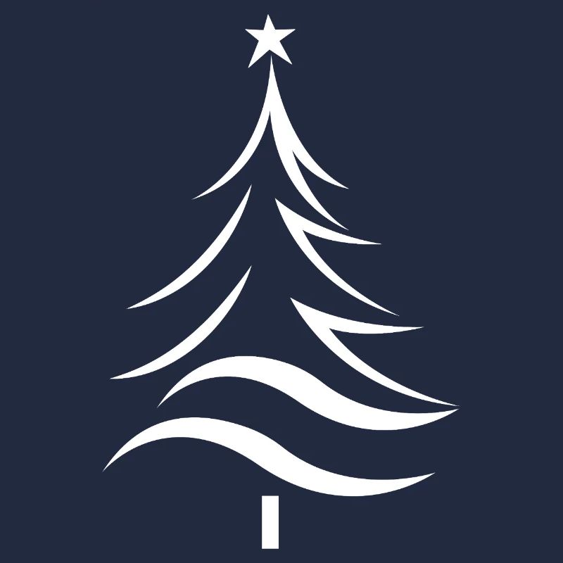 Christmas Tree Silhouette Style