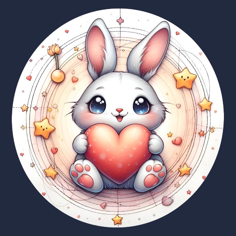 Rabbit with heart