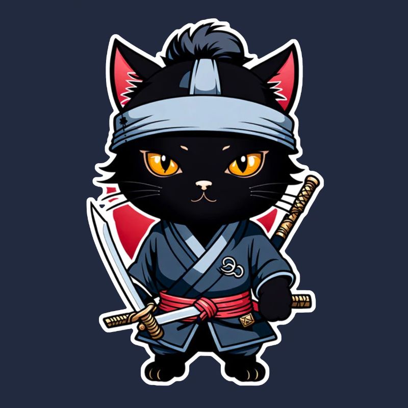 Ninja Katze - Samurai Kätzchen