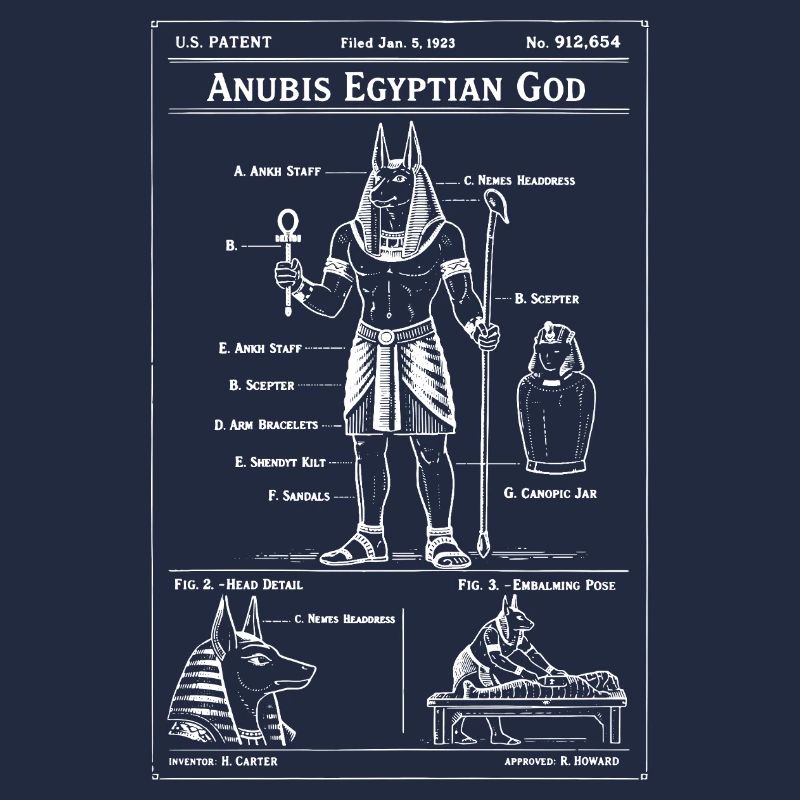 T-shirt Icône du Plan Anubis