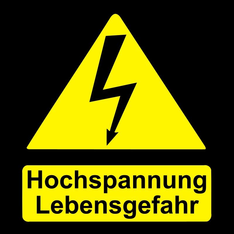 Schild Hochspannung Lebensgefahr