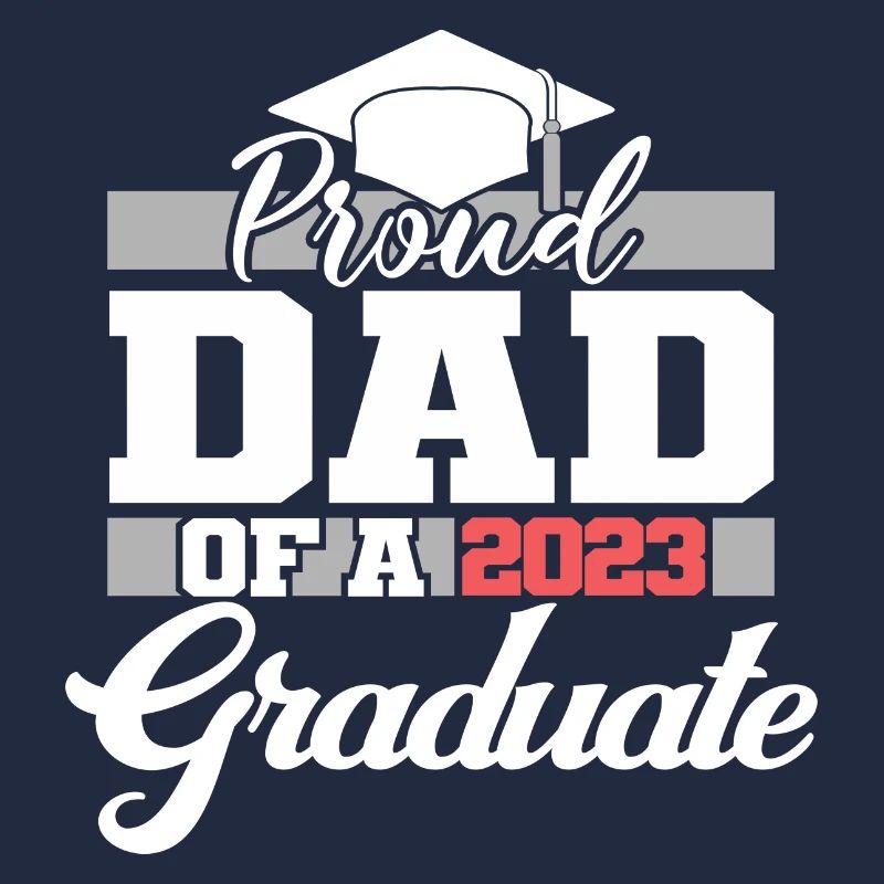 Stolzer Vater eines 2023 Graduate Graduation For Men