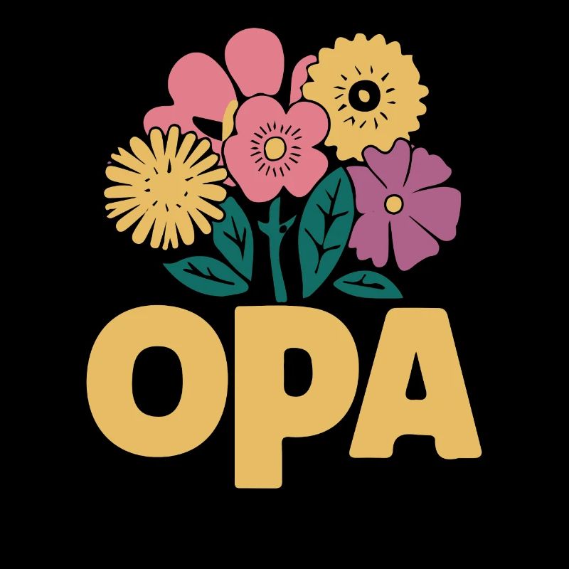 Opa Blumen Gartenfreude Geburtstag Liebe