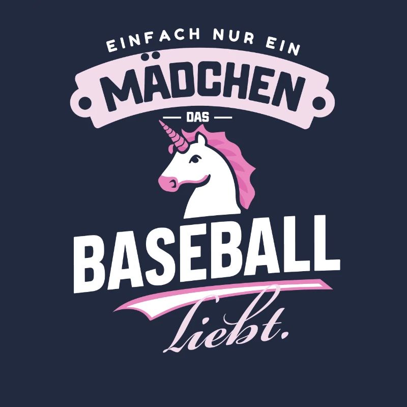 Nur ein Mädchen, das Baseball-Einhorn liebt