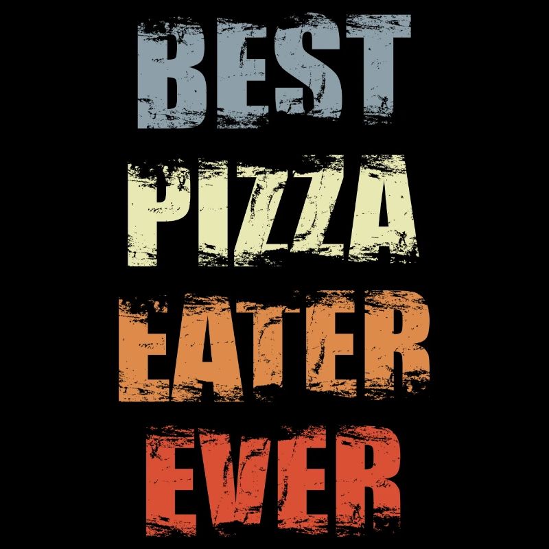 Funny Pizza Eater