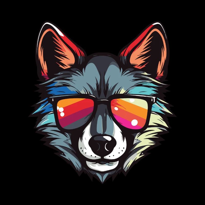 Wolf Kopf Cool