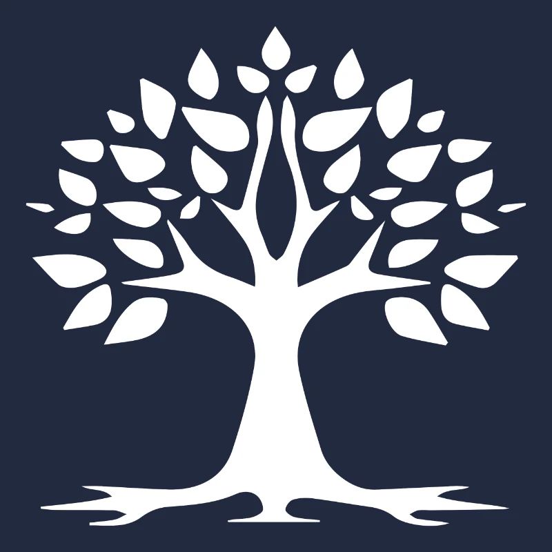 Stylized Tree Simple Tattoo Logo