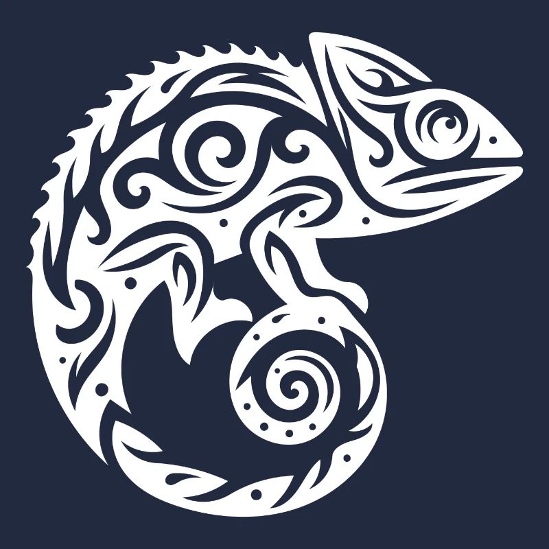 Scaly Creeper Disguise Chameleon Tattoo