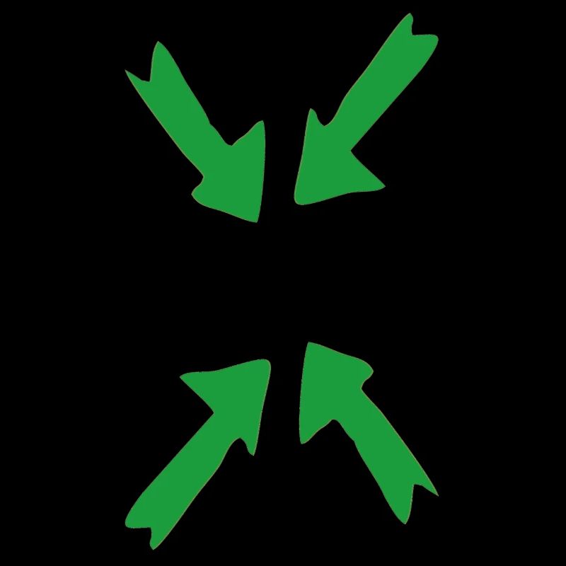 vert en point de mire