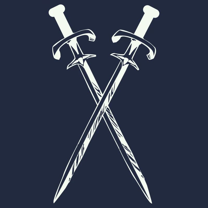 Deux épées en croix