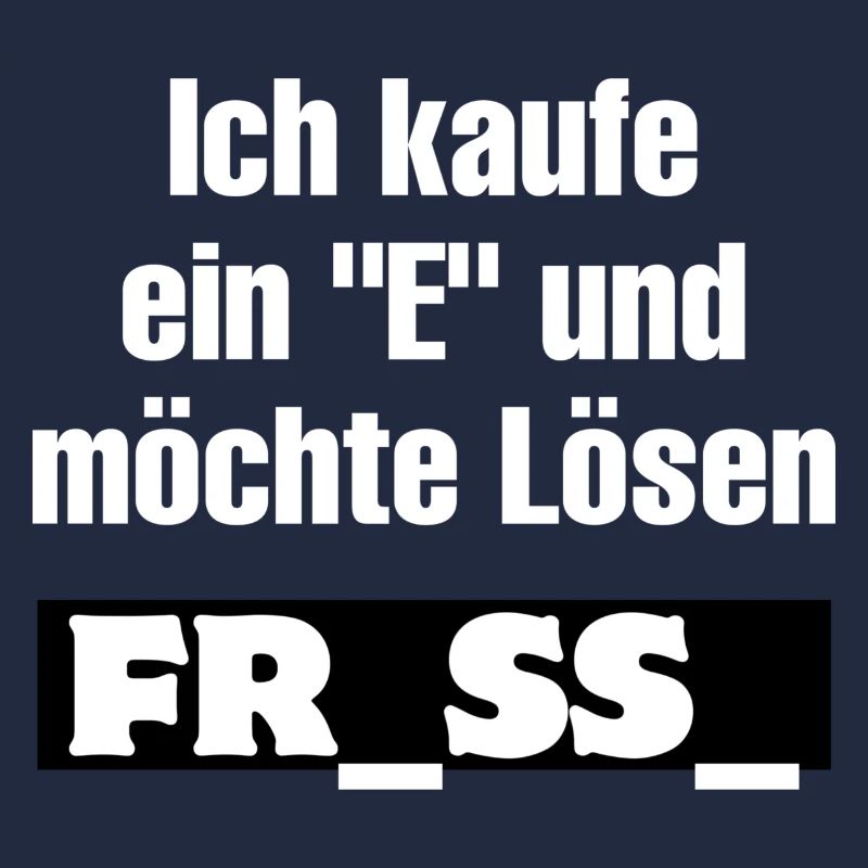 Ich kaufe ein E Großbuchstaben-Design