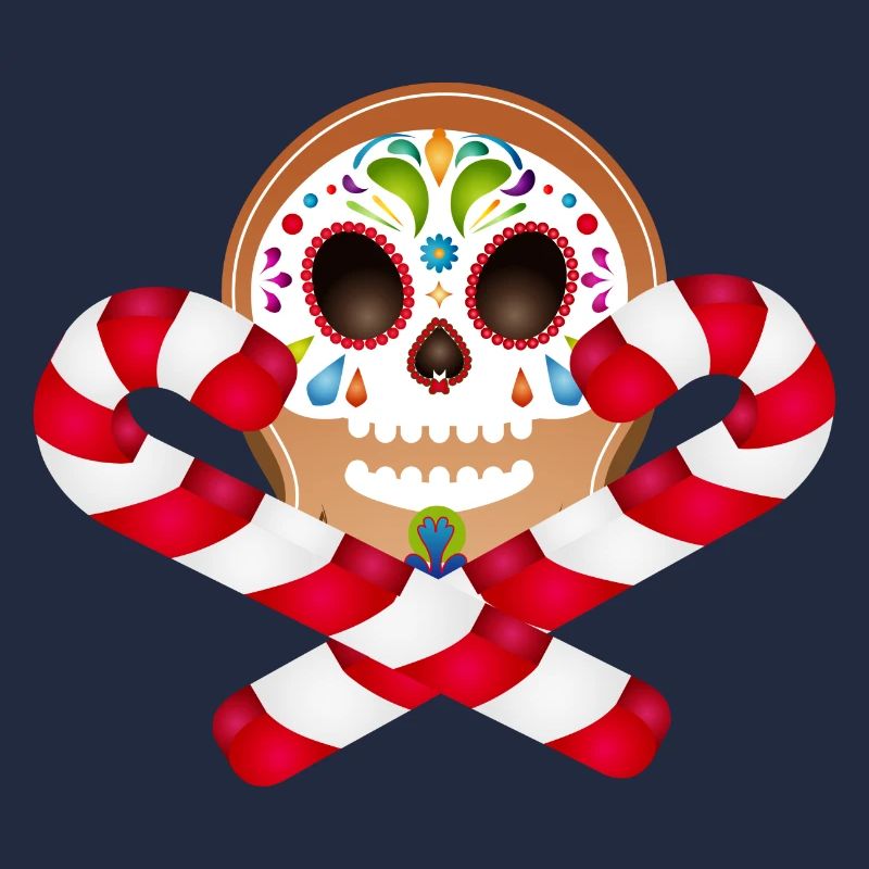 Gingerbread Man Sugar Skull Decor pour Noël