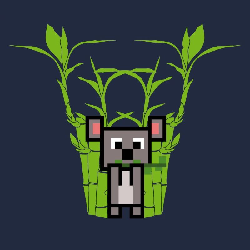 Koala eats Bamboo