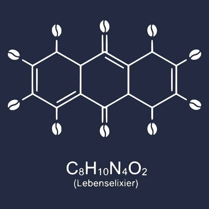 Caffeine Molecule Art Print