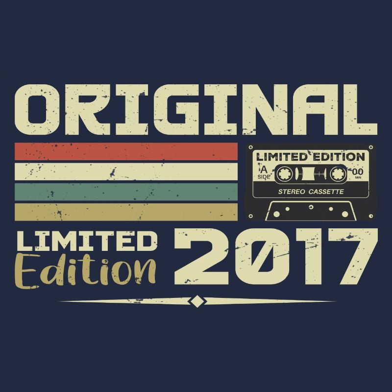 Retro 2017 Geburtstagsgeschenk geboren im Jahr 2017 Original