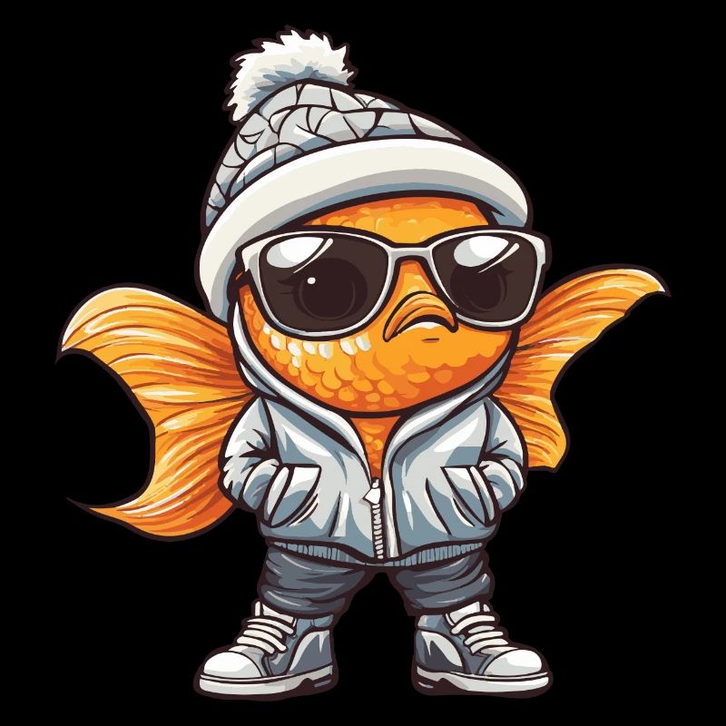 Poisson rouge d’hiver