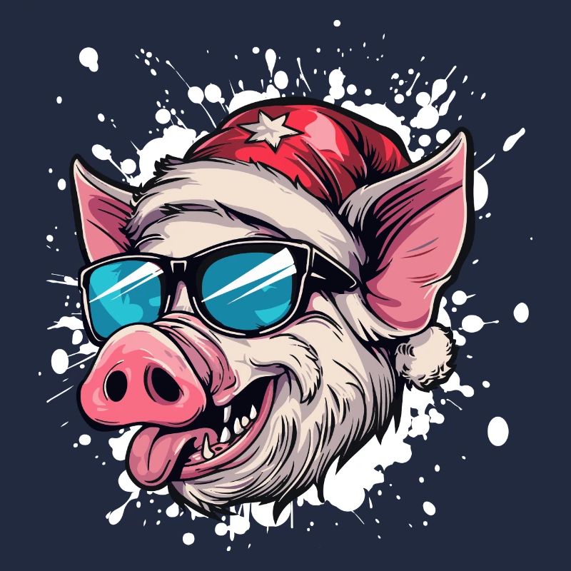 Cochon Noël Drôle