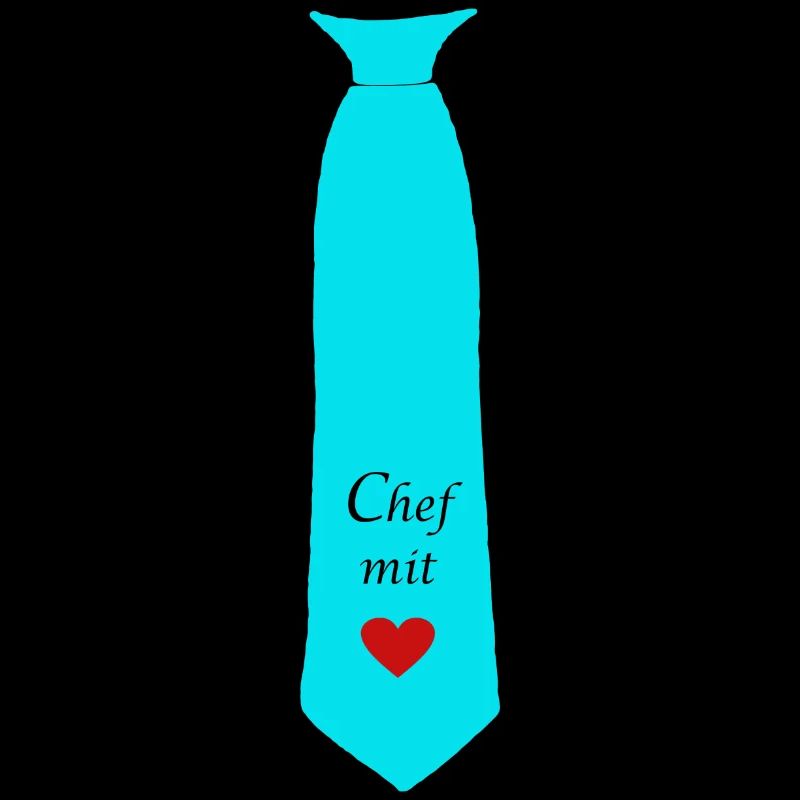 krawatte chef mit herz türkis