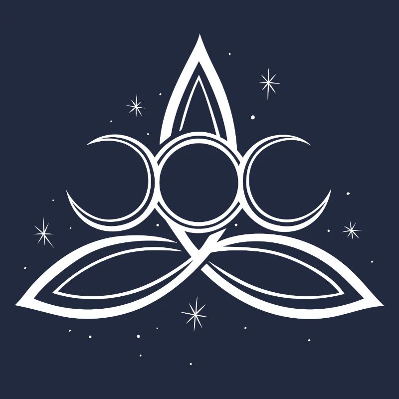 Trinity Triquetra Symbol Mond Triple Moon