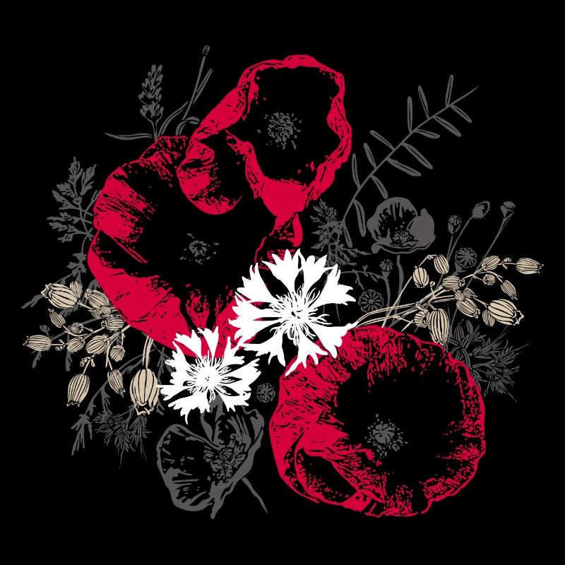 Coquelicots Bleuets Fleurs sauvages