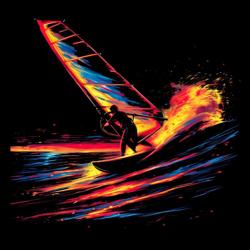 Planche à voile à l’ancienne