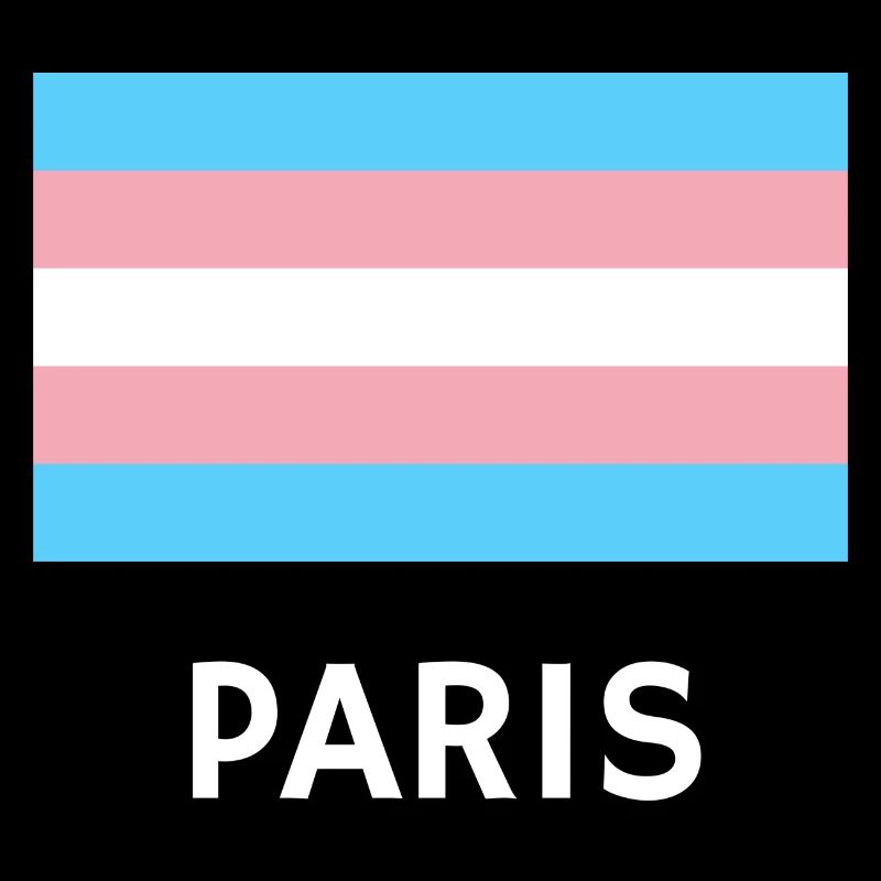 Trans Pride Flagge Paris