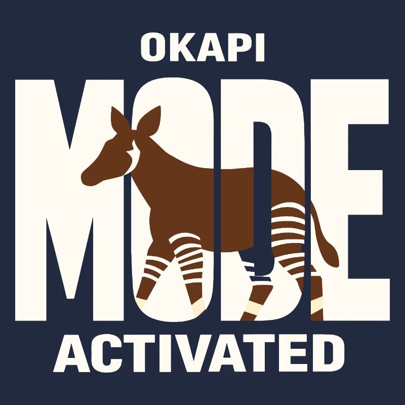 Okapi-liebhaber Okapi-tier Seltene Tierweltliebe