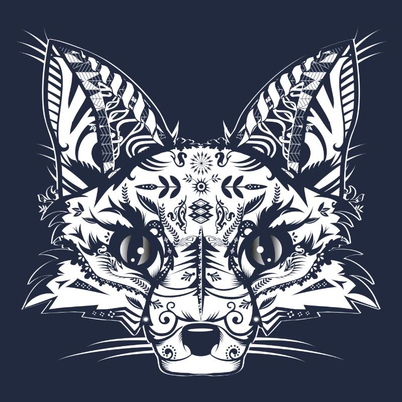 A fox head -White