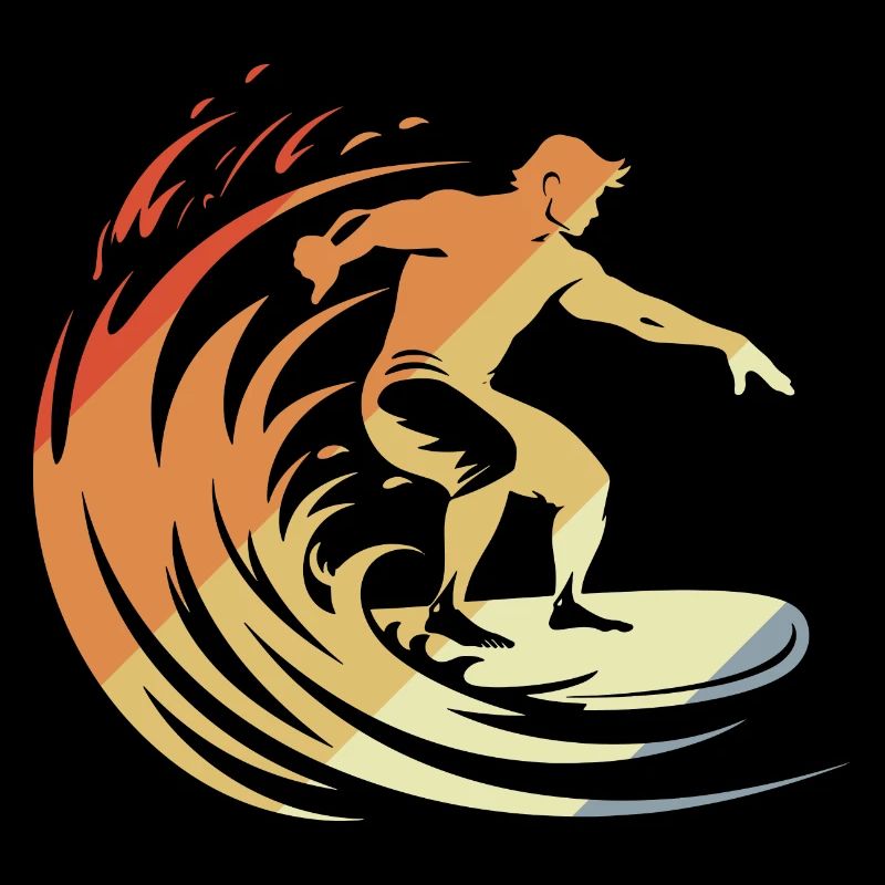 Surfeur rétro