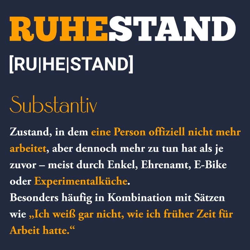 Affiche de typographie de retraite