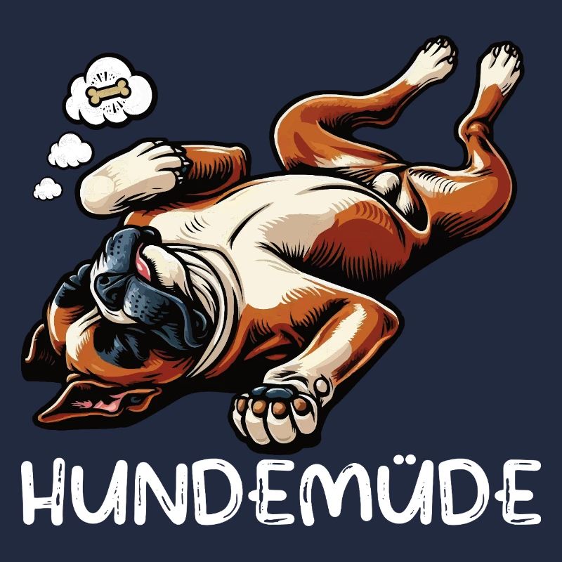 Hundemüde Boxer Boxerhalter Boxerhund Boxerhunde