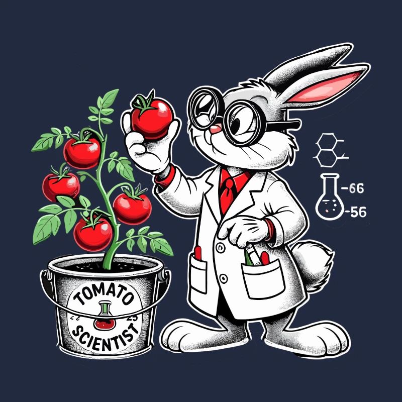 Tomato Scientist Science Bunny Gift