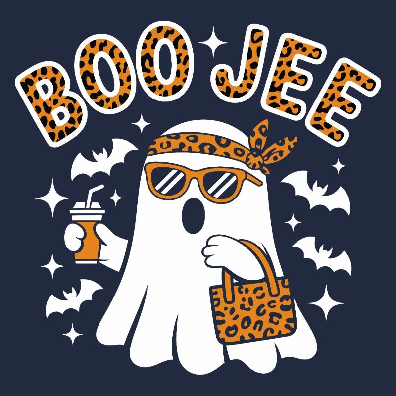 Leopard Ghost Halloween Chic