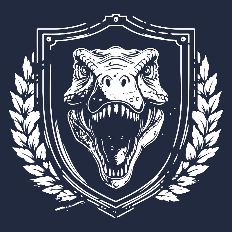 T rex Shield Coat of Arms
