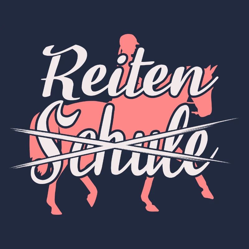 Reiten Statt Schule Reiterin Geschenkidee