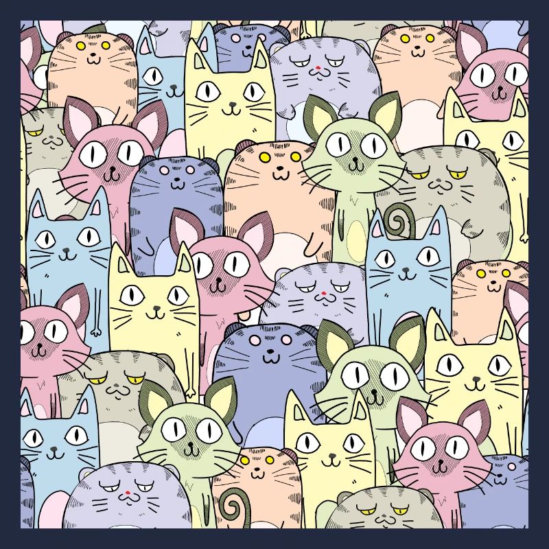 Katzen Muster Katze Wallpaper Katzenmuster Pattern