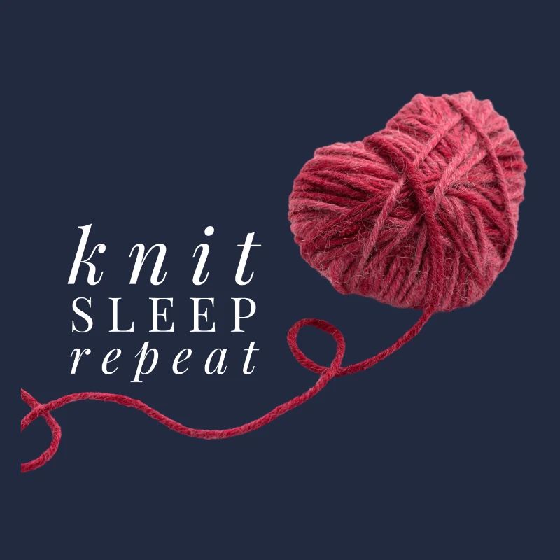 Knit Sleep Repeat red heart wool for knitting