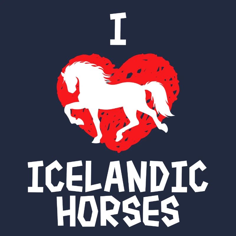 Ich Liebe Pferde Herz Islandpferde Statement