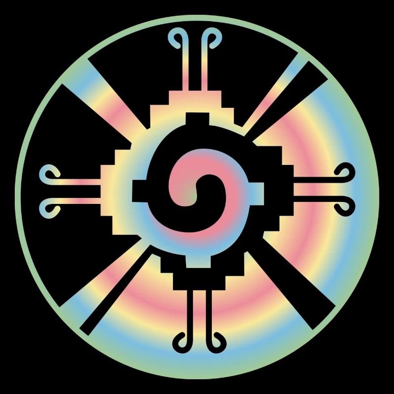 Galactic Butterfly Hunab Ku - aztec symbol